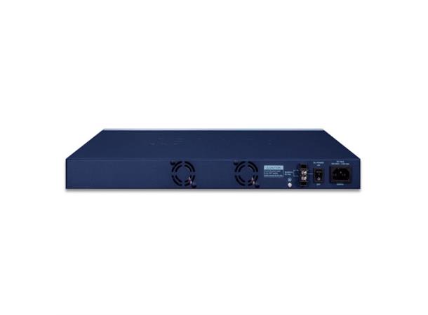 Switch 24-port SFP 100/1000X 8xTP Shared Planet: L2+ IPv4/IPv6 + Redundant AC/DC 