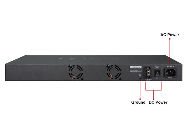 Switch 24-port SFP 100/1000X 8xTP Shared Planet: L2+ IPv4/IPv6 + Redundant AC/DC