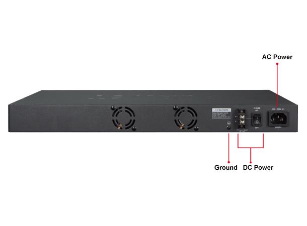 Switch 24-port SFP 100/1000X 8xTP Shared Planet: L2+ IPv4/IPv6 + Redundant AC/DC 