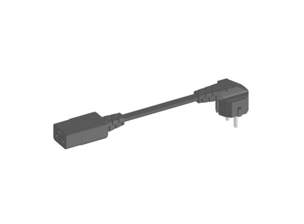 Enoc Konverteringskabel EPB C19-Schuko Längd 0,2m 
