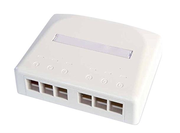Netconnect  6-port officebox för SL-jack 