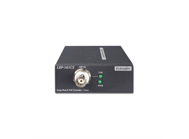 PoE Extender1x10/100B/Tx-1xBNC 44?56V Planet: Long Reach 802.3af/at 