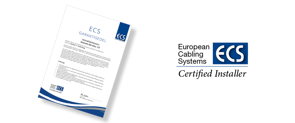 Registrera din ECS installation